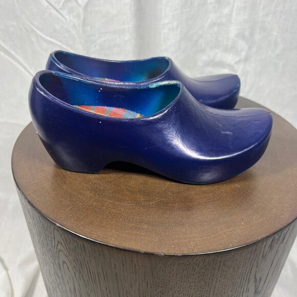 Vintage Jolly's Classic Closed Back Clogs in Blue - Size 7 - Picture 6 of 8